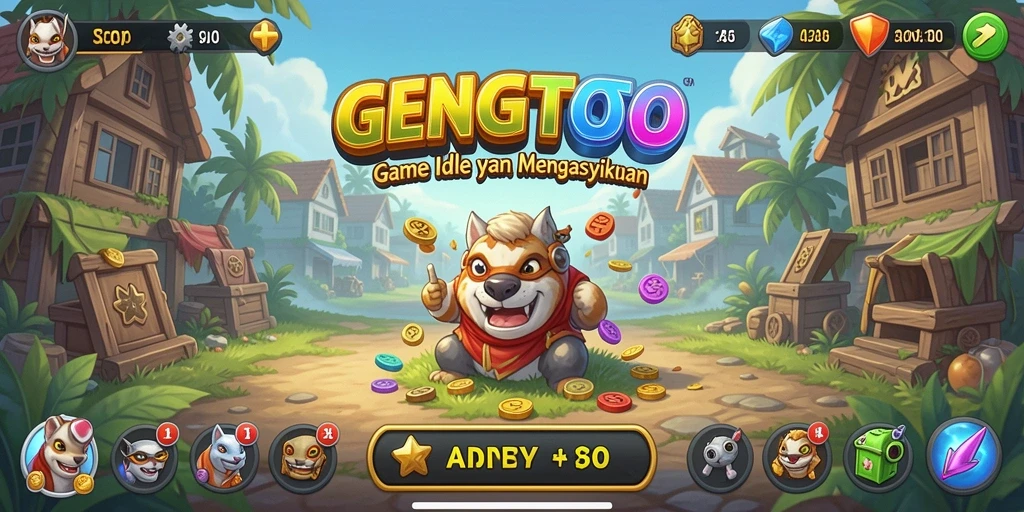 Tampilan gameplay GENGTOTO yang santai dan mengasyikkan.