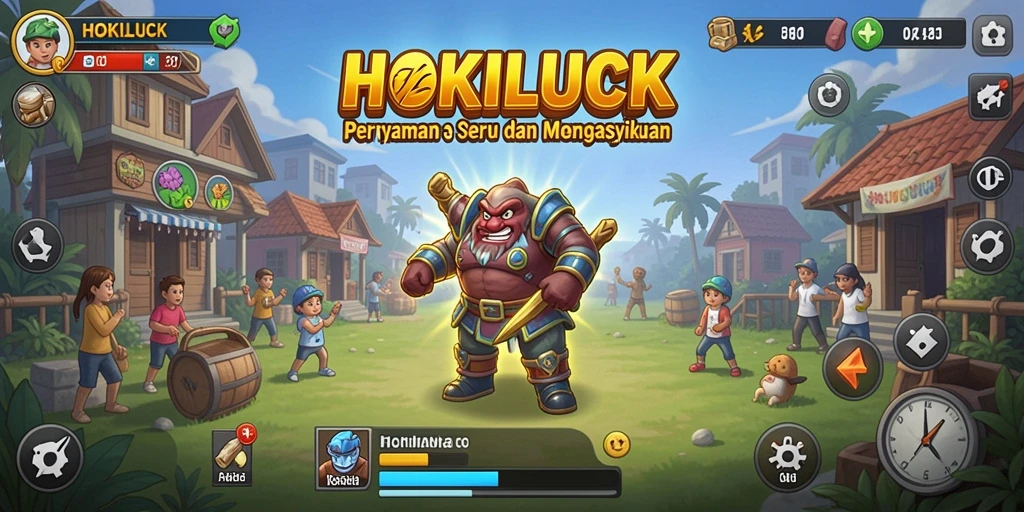 Tampilan gameplay HOKILUCK yang menarik dan penuh warna.