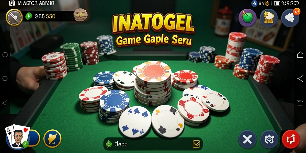 Tampilan gameplay Gaple yang menarik di INATOGEL.