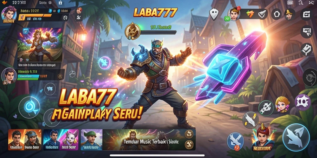 Tampilan menarik dari gameplay musik yang mengasyikkan.