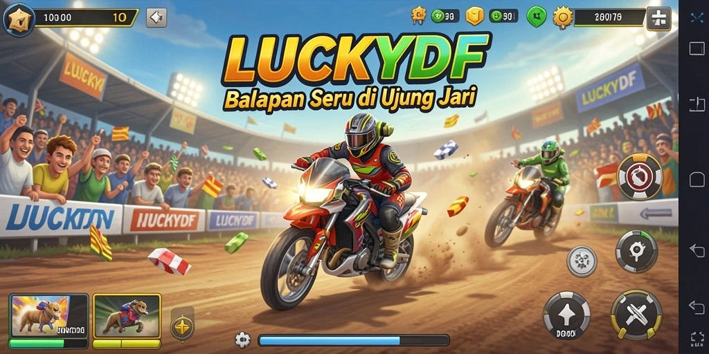 Gameplay seru penuh aksi di LUCKYDF.