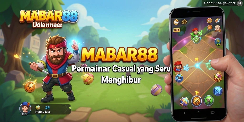 Tampilan gameplay MABAR88 yang seru dan penuh warna.