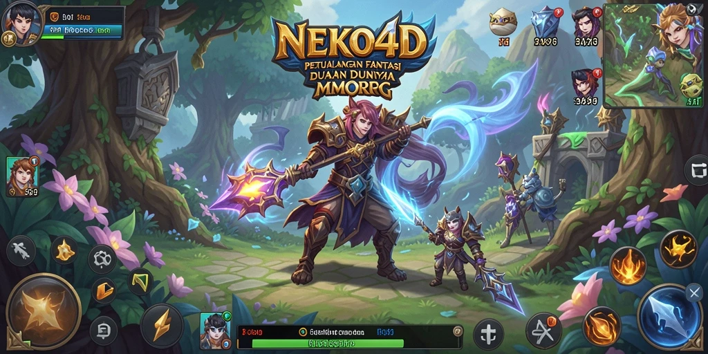 Tampilan gameplay NEKO4D yang menakjubkan dengan aksi seru.