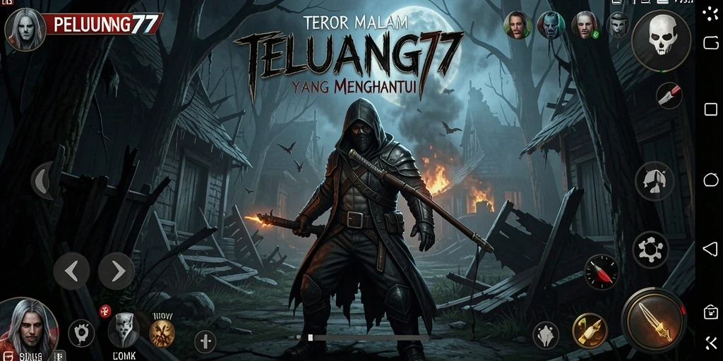Screenshot gameplay PELUANG77 dengan suasana Horror yang khas.