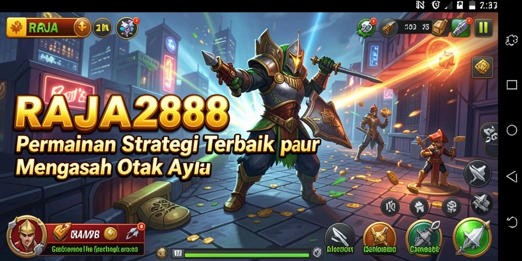 Tampilan gameplay <strong>RAJA288</strong> yang mendebarkan menampilkan aksi strategi yang intens.