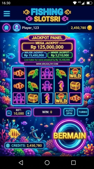 Screenshot aplikasi slotsri dengan tampilan antarmuka yang menarik.